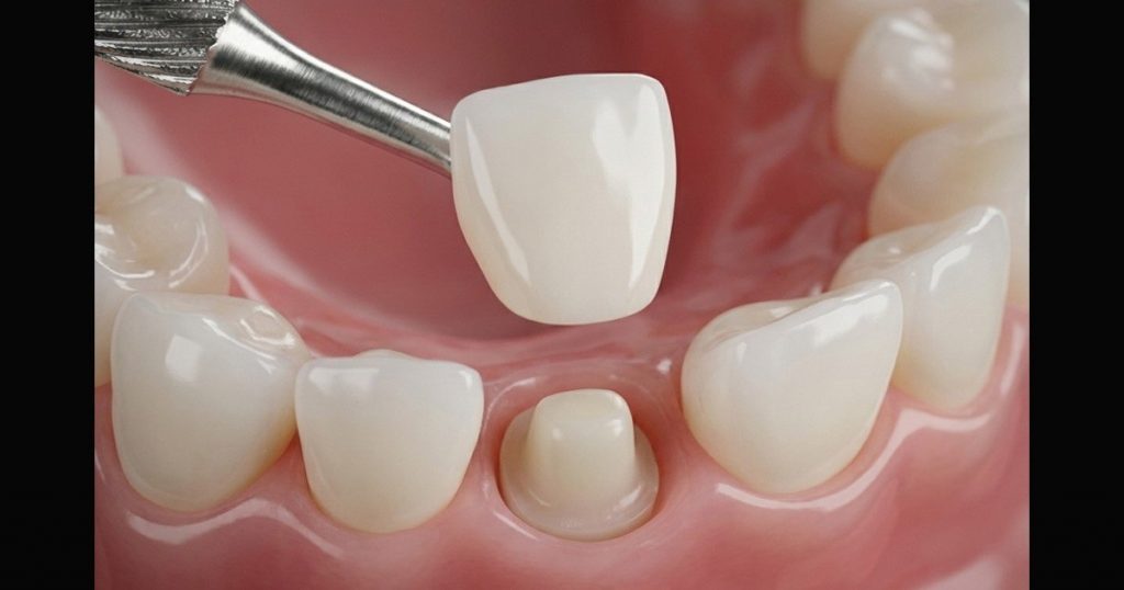 tooth try in and cementation