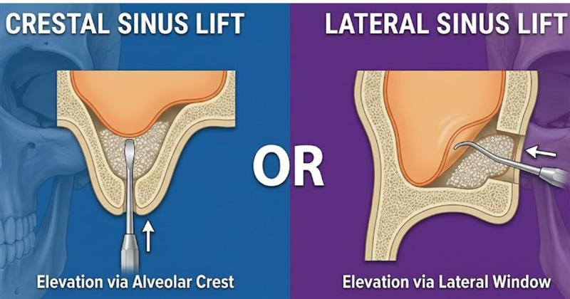 Crestal vs. Lateral Sinus Lift: When to Use Which Technique?