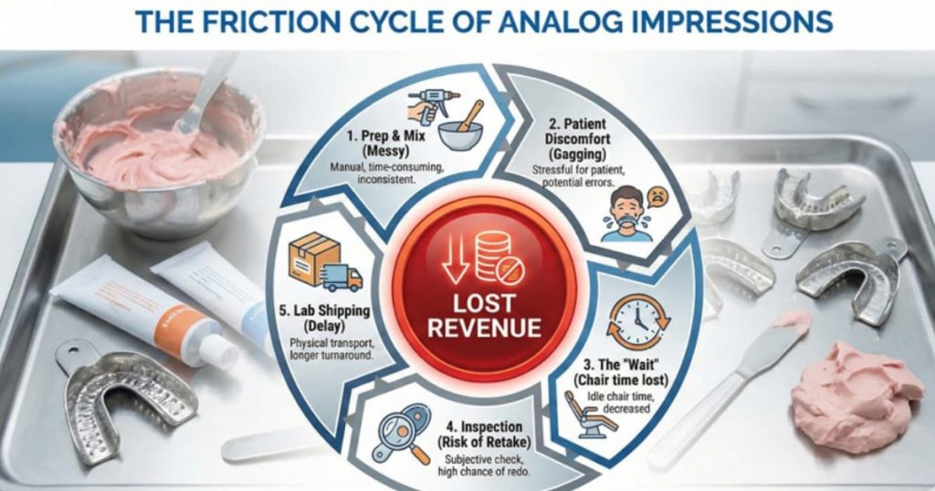 friction cycle of analog impression